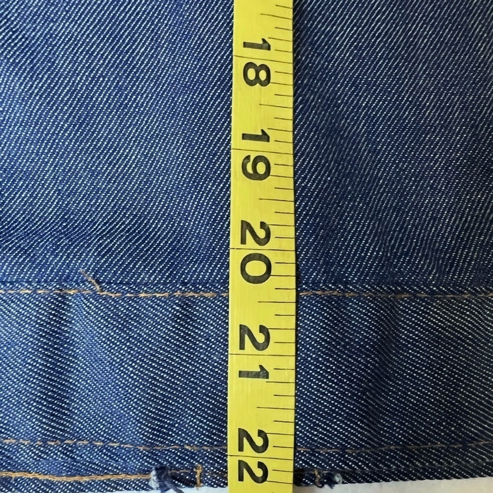 Vintage Levi's Denim Trucker Jacket White Tab Red Letters 1970's Youth SZ 16 - Picture 8 of 9
